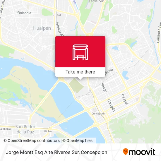 Mapa de Jorge Montt Esq Alte Riveros  Sur