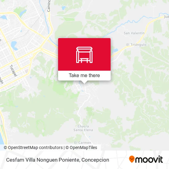 Mapa de Cesfam Villa Nonguen  Poniente