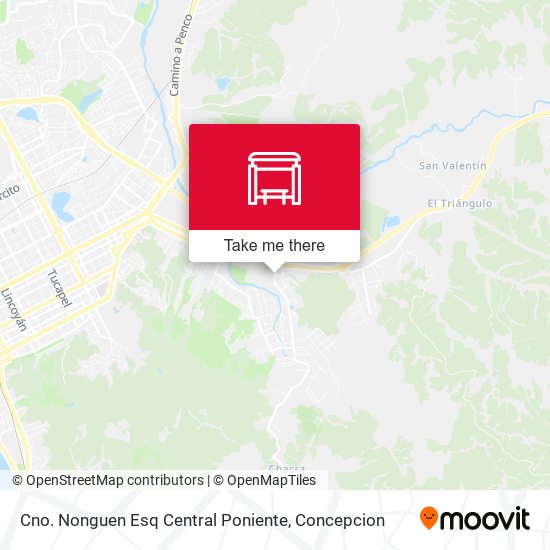 Mapa de Cno. Nonguen Esq Central  Poniente