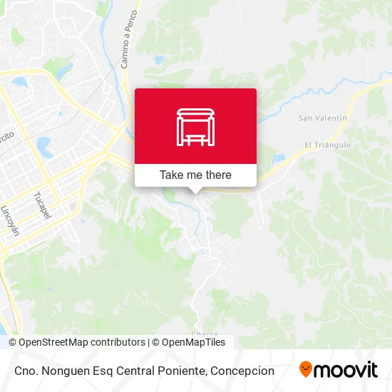 Mapa de Cno. Nonguen Esq Central  Poniente