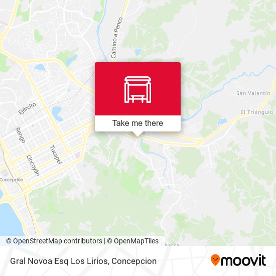 Mapa de Gral Novoa Esq Los Lirios