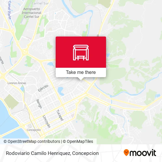Mapa de Rodoviario Camilo Henriquez