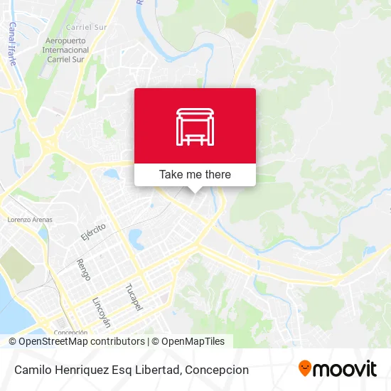 Mapa de Camilo Henriquez Esq Libertad