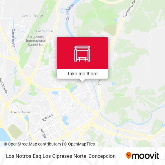 Mapa de Los Notros Esq Los Cipreses  Norte