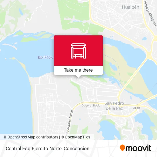 Mapa de Central Esq Ejercito  Norte