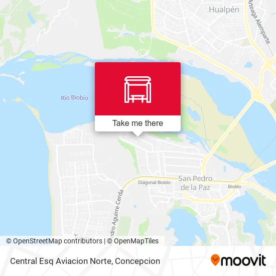 Mapa de Central Esq Aviacion  Norte
