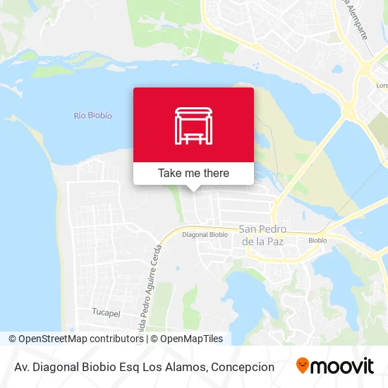 Mapa de Av. Diagonal Biobio Esq Los Alamos