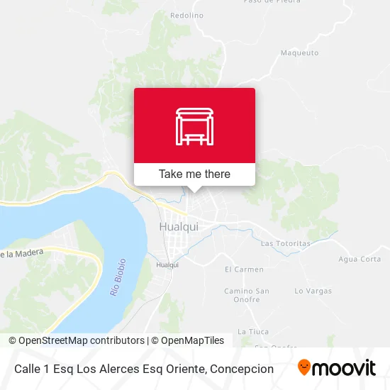 Mapa de Calle 1 Esq Los Alerces Esq  Oriente