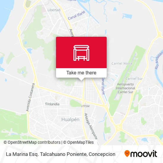 Mapa de La Marina Esq. Talcahuano  Poniente