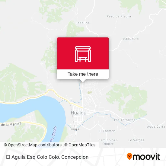 Mapa de El Aguila Esq Colo Colo