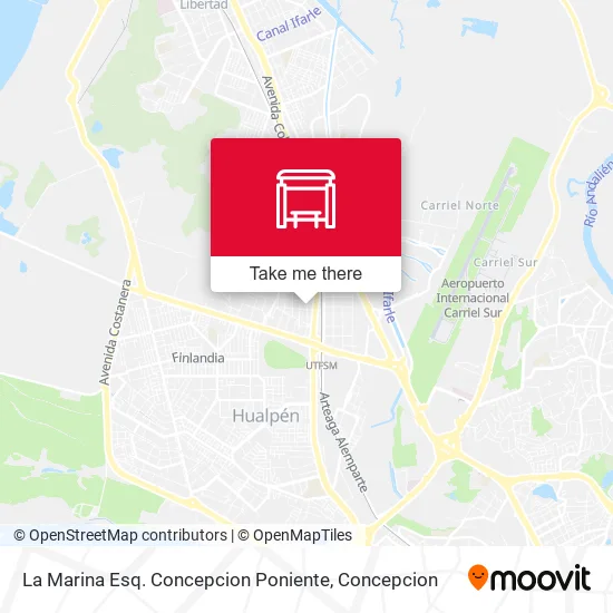 Mapa de La Marina Esq. Concepcion Poniente