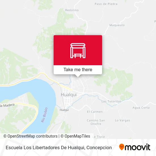Escuela Los Libertadores De Hualqui map