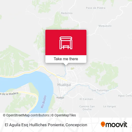 Mapa de El Aguila Esq Huilliches  Poniente