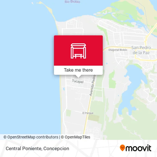 Mapa de Central  Poniente