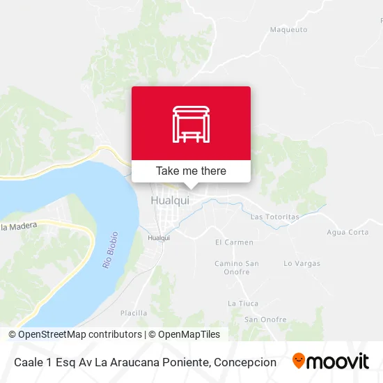 Mapa de Caale 1 Esq Av La Araucana  Poniente