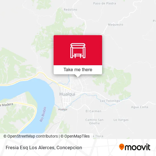 Mapa de Fresia Esq Los Alerces