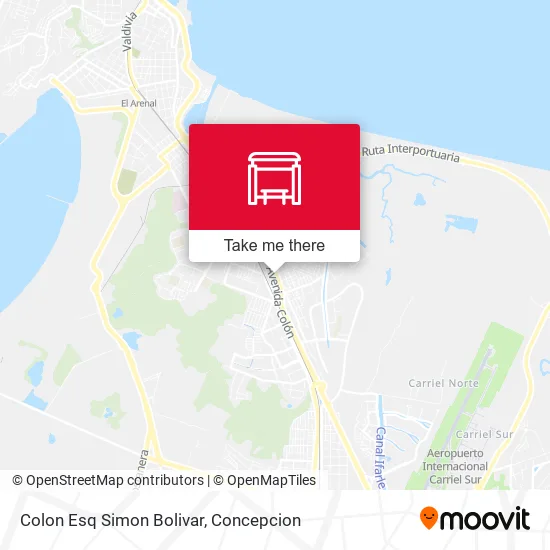 Mapa de Colon Esq Simon Bolivar