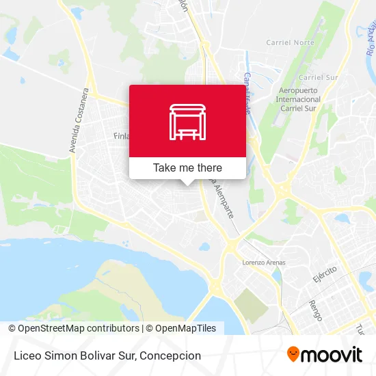 Mapa de Liceo Simon Bolivar  Sur