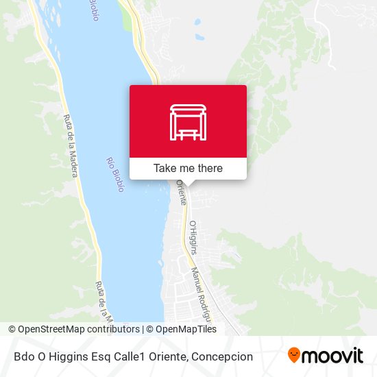 Mapa de Bdo  O Higgins Esq Calle1  Oriente