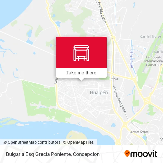 Mapa de Bulgaria Esq Grecia  Poniente