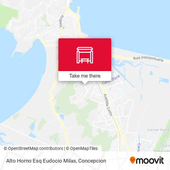 Mapa de Alto Horno Esq Eudocio Milas