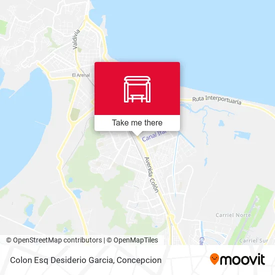 Colon Esq Desiderio Garcia map