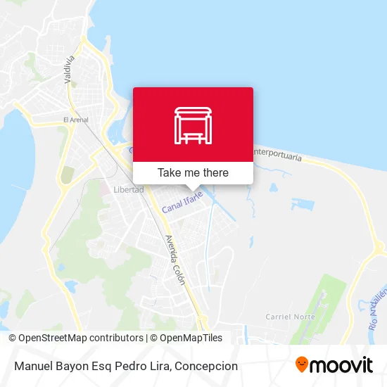 Mapa de Manuel Bayon Esq Pedro Lira