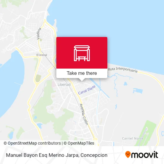 Mapa de Manuel Bayon Esq Merino Jarpa