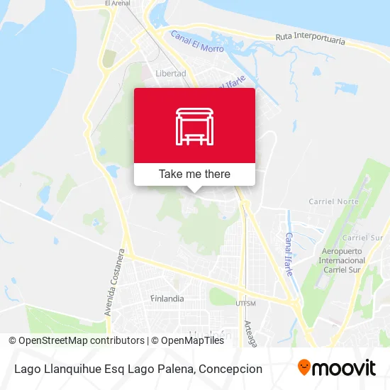 Mapa de Lago Llanquihue Esq Lago Palena