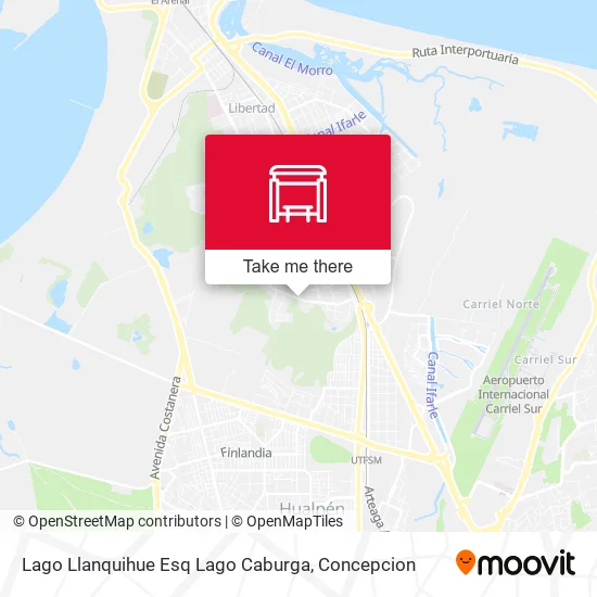 Mapa de Lago Llanquihue Esq Lago Caburga
