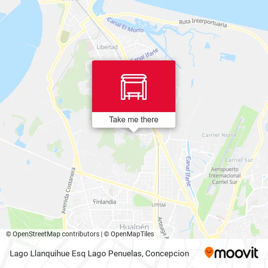 Mapa de Lago Llanquihue Esq Lago Penuelas