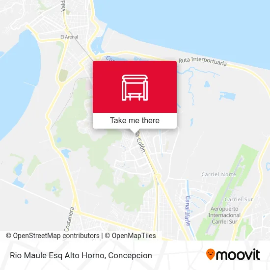 Rio Maule Esq Alto Horno map
