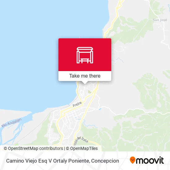 Mapa de Camino Viejo Esq V Ortaly  Poniente