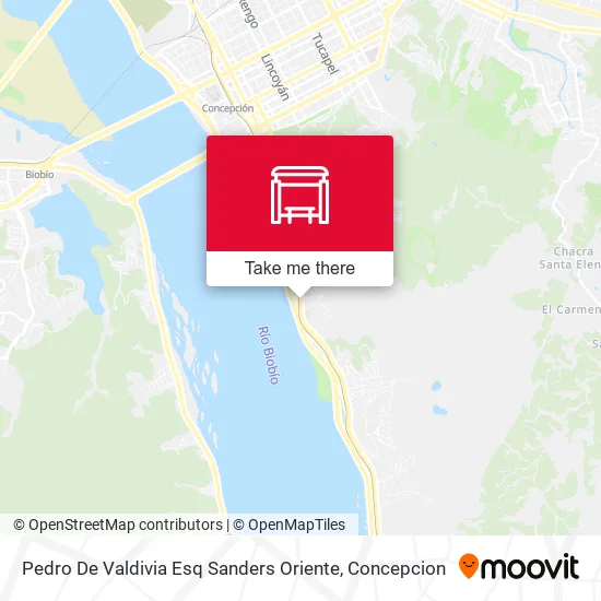 Mapa de Pedro De Valdivia Esq Sanders  Oriente