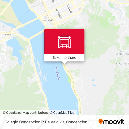 Mapa de Colegio Concepcion P. De Valdivia