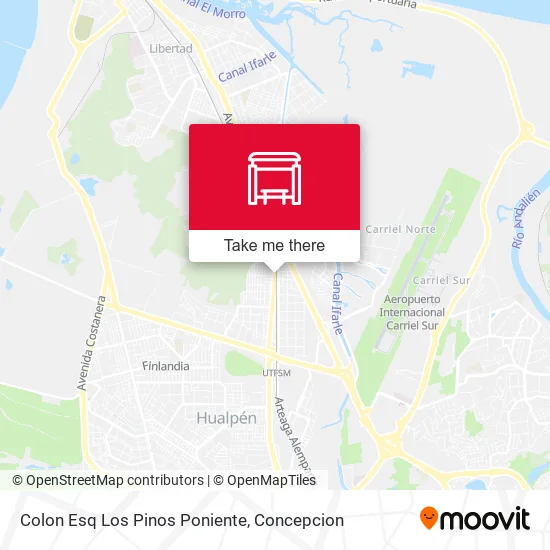 Mapa de Colon Esq Los Pinos  Poniente