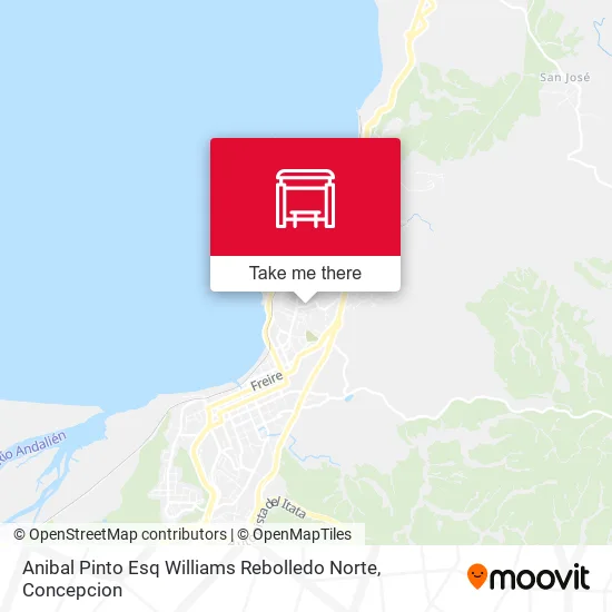 Mapa de Anibal Pinto Esq Williams Rebolledo  Norte