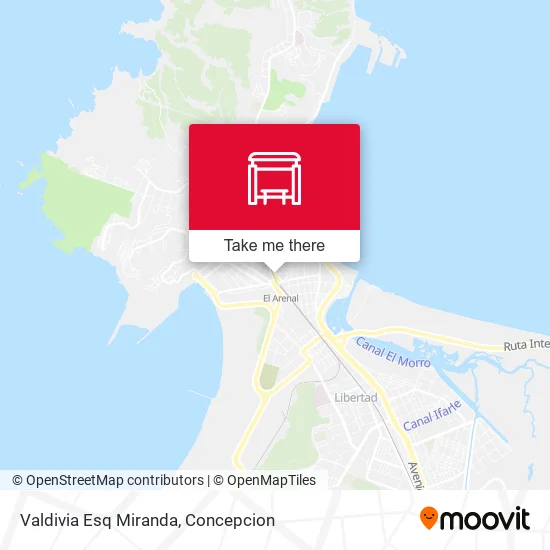 Mapa de Valdivia Esq Miranda