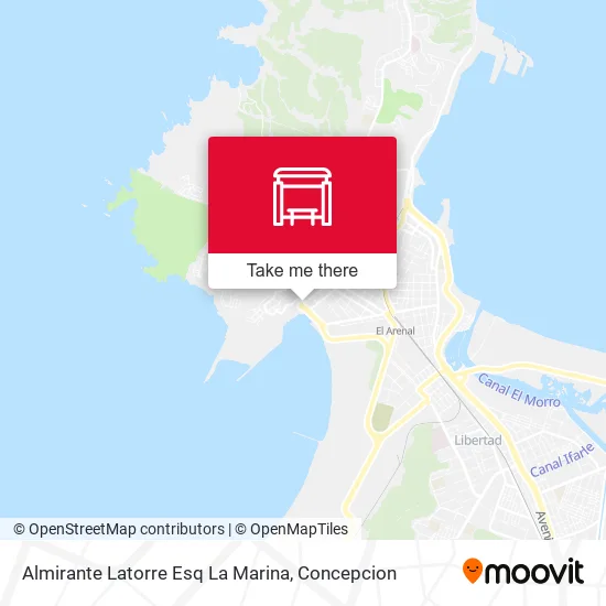 Mapa de Almirante Latorre Esq La Marina