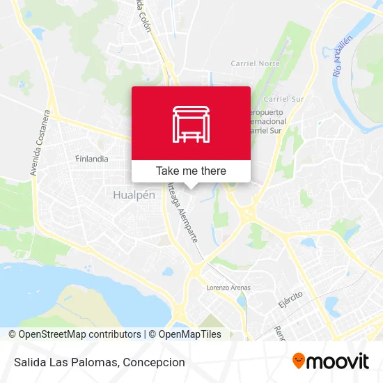 Mapa de Salida Las Palomas