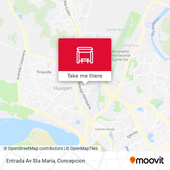 Mapa de Entrada Av Sta Maria