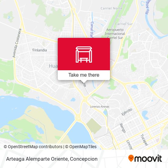 Arteaga Alemparte  Oriente map