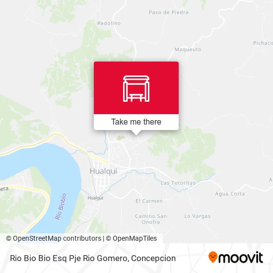 Mapa de Rio Bio Bio Esq Pje Rio Gomero