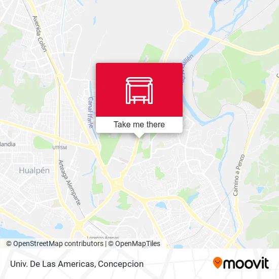 Mapa de Univ. De Las Americas