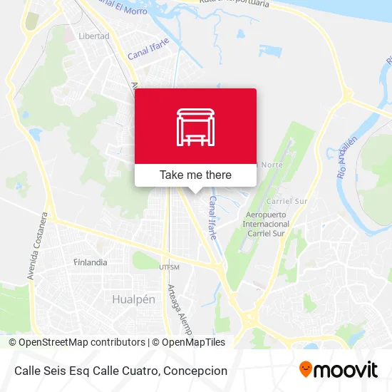 Mapa de Calle Seis Esq Calle Cuatro