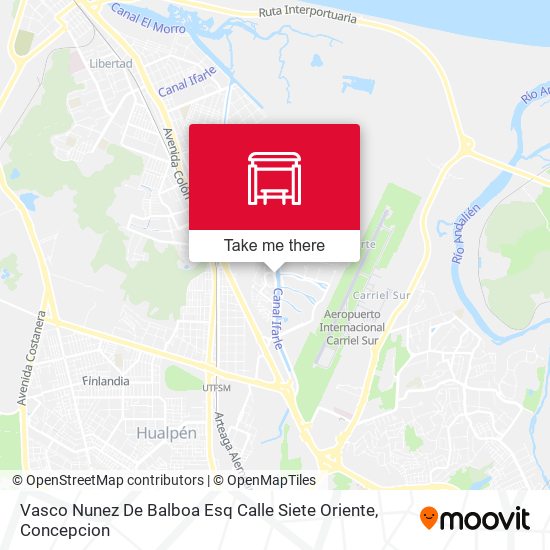 Mapa de Vasco Nunez De Balboa Esq Calle Siete  Oriente