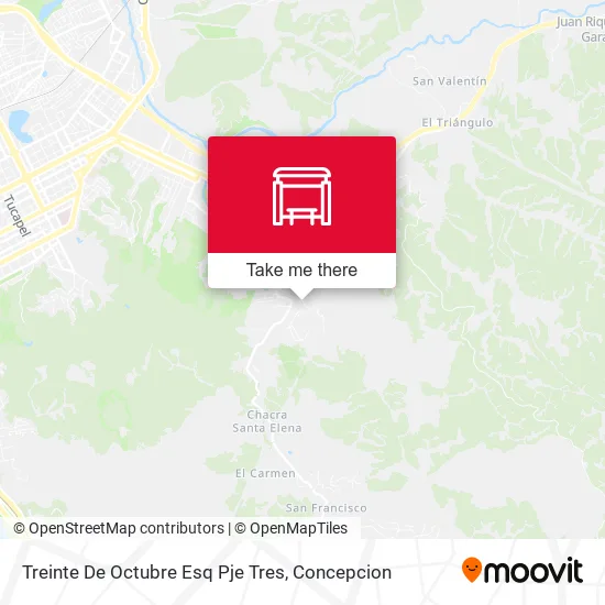 Mapa de Treinte De Octubre Esq Pje Tres