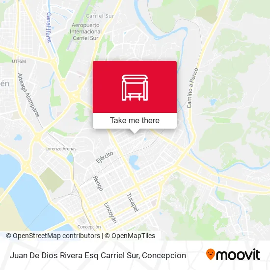 Mapa de Juan De Dios Rivera Esq Carriel Sur