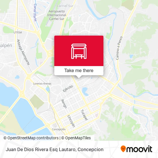 Mapa de Juan De Dios Rivera Esq Lautaro