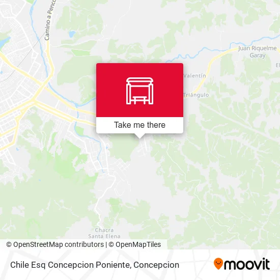Mapa de Chile Esq Concepcion  Poniente
